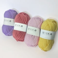 From left: Lilac Mix, Rose Mix, Pale Pink Mix and Yellow Mix