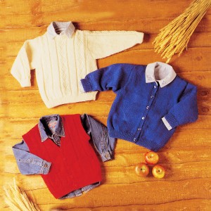 PT 8126 - Babies Sweater, Cardigan and Waistcoat PDF