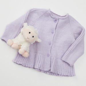 PT 8601 Toddlers' Top Down Ruffle Cardigan