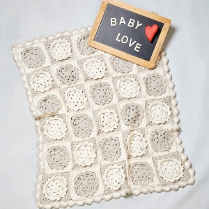 PT 8537 - Crochet Cotton Baby Blanket